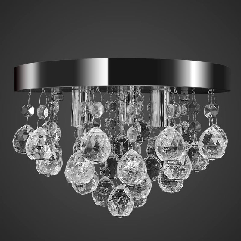 Pendant Ceiling Lamp Crystal Design Chandelier Chrome