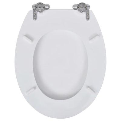 Toilet Seats with Soft Close Lids MDF White