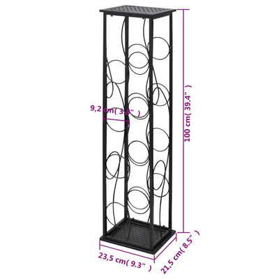 Wine Rack for 8 Bottles Metal