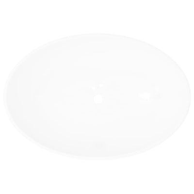 Luxury Ceramic Basin Oval-shaped Sink White 40 x 33 cm