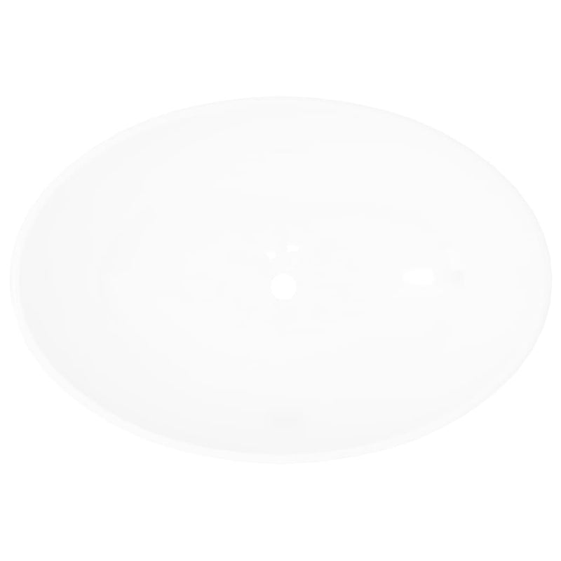 Luxury Ceramic Basin Oval-shaped Sink White 40 x 33 cm