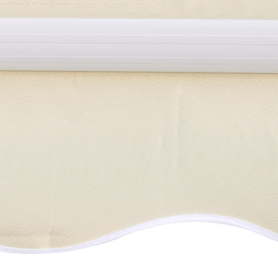 Awning Top Sunshade Canvas Cream 3x2.5m