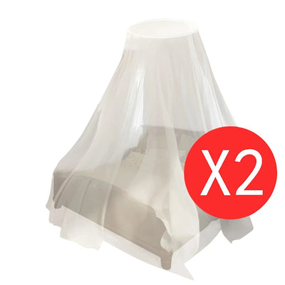 Mosquito Net 2 pcs Round 56x325x230 cm