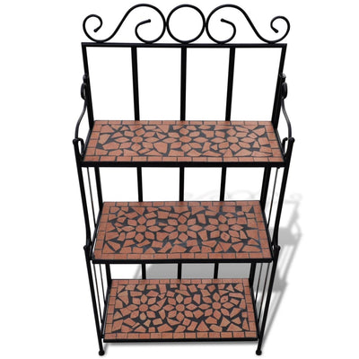 Mosaic Plant Stand Terracotta