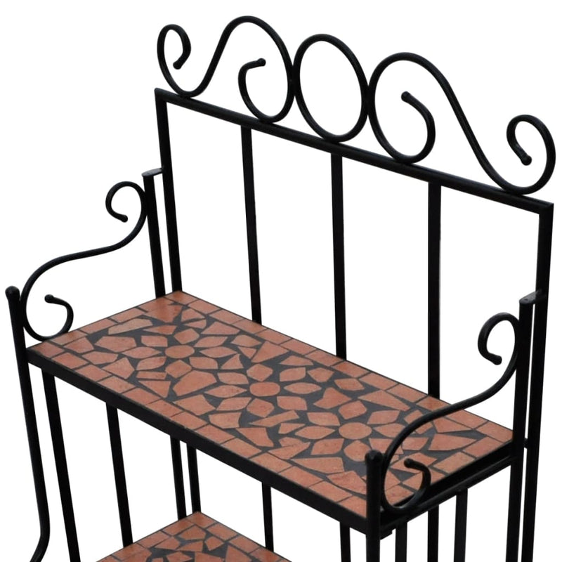 Mosaic Plant Stand Terracotta