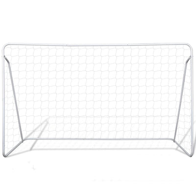 Soccer Goal Post Net Set Steel 240 x 90 x 150 cm High-quality