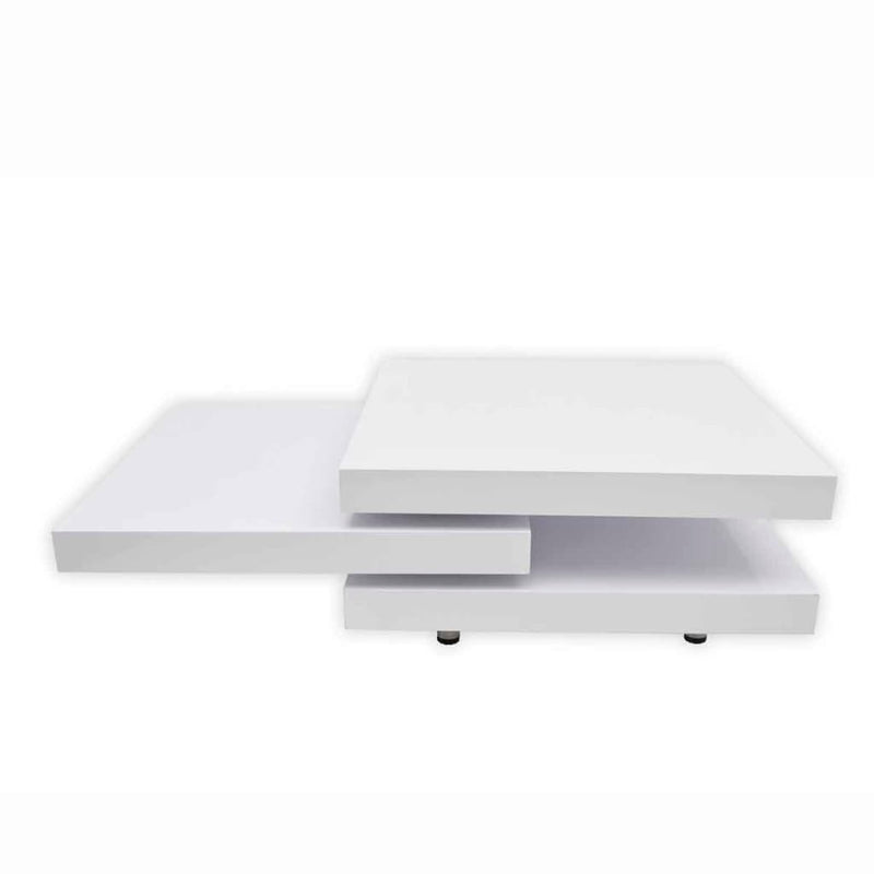 Coffee Table 3 Tiers High Gloss White