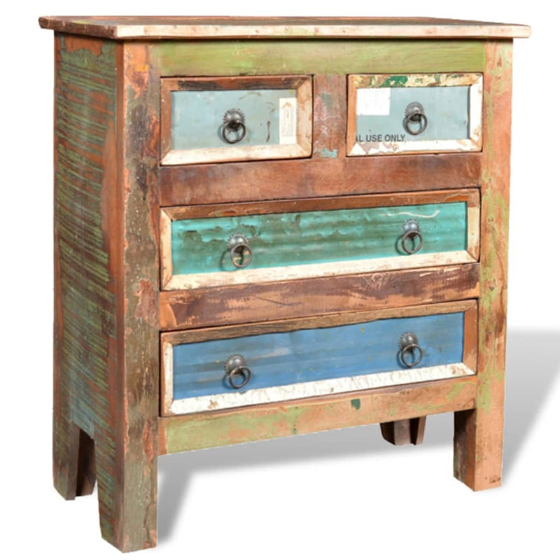 Reclaimed Cabinet Solid Wood with 4 Drawers