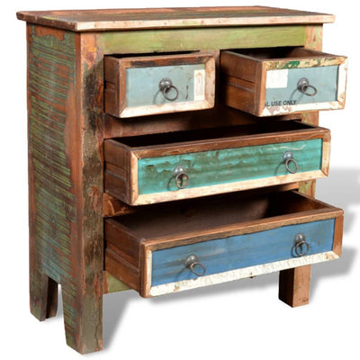 Reclaimed Cabinet Solid Wood with 4 Drawers