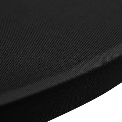 Standing Table Cover Ø 60 cm Black Stretch 2 pcs