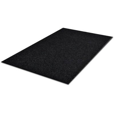 Black PVC Door Mat 120 x 180 cm