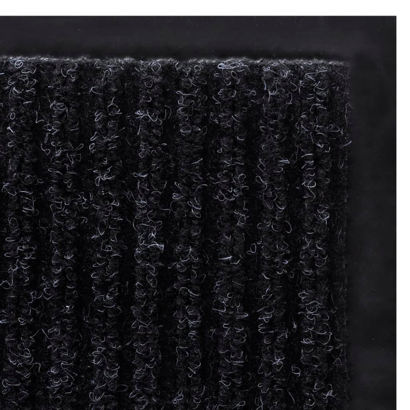 Black PVC Door Mat 120 x 180 cm