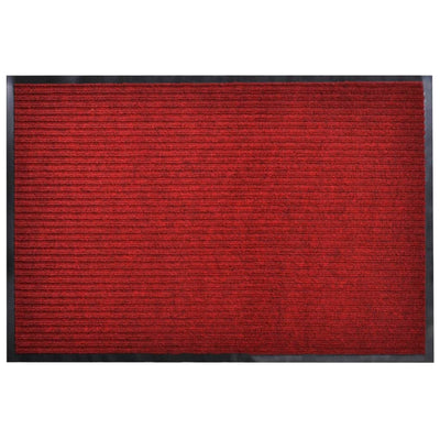 Door Mat 90 x 60 cm PVC Red