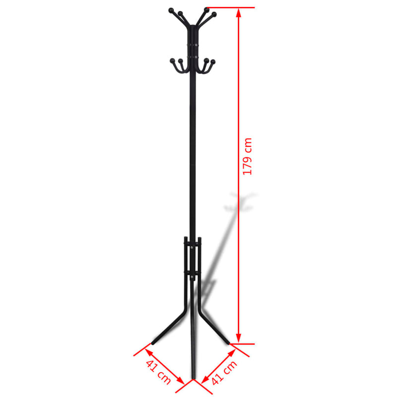 Metal Black Coat Stand