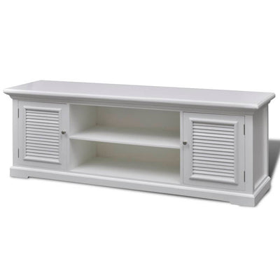 TV Stand White Wood