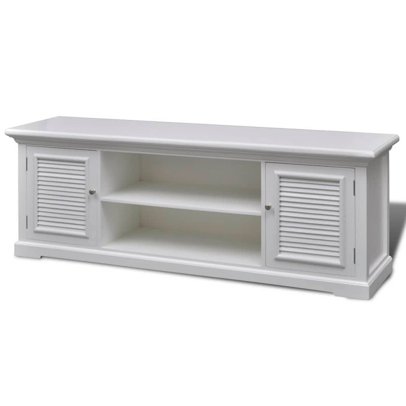 TV Stand White Wood