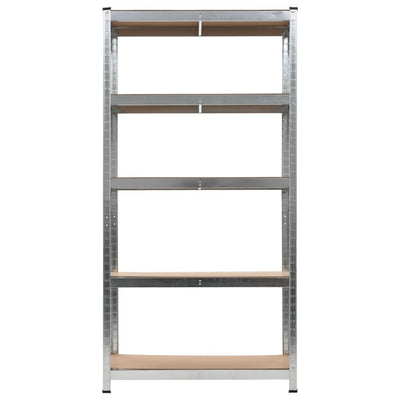 Storage Shelf Silver 2 pcs