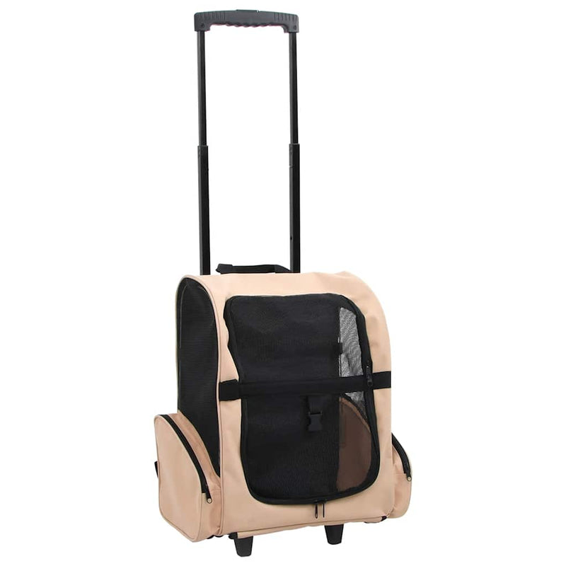 Multipurpose Pet Trolley Beige Foldable