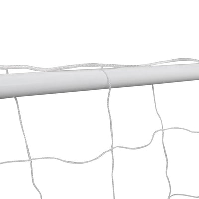 Football Goal with Net 182x61x122 cm Steel White