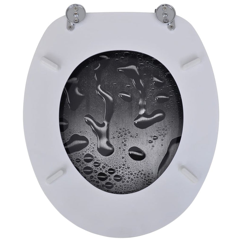 Toilet Seats with Hard Close Lids MDF Water