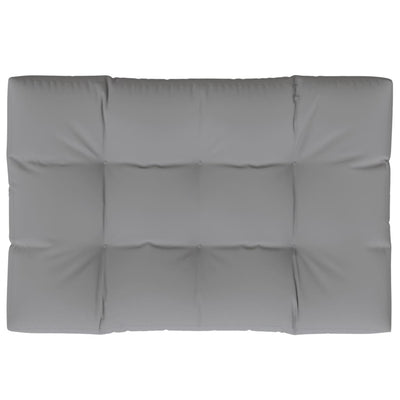 Pallet Cushion 120x80x12 cm Grey Fabric