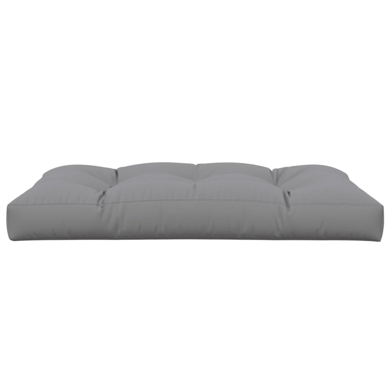 Pallet Cushion 120x80x12 cm Grey Fabric