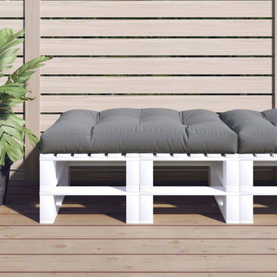 Pallet Cushion 120x80x12 cm Grey Fabric