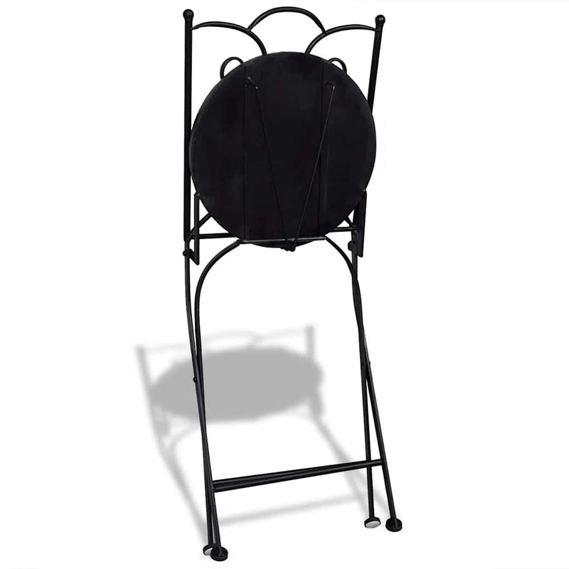 Folding Bistro Chairs 2 pcs Ceramic Terracotta