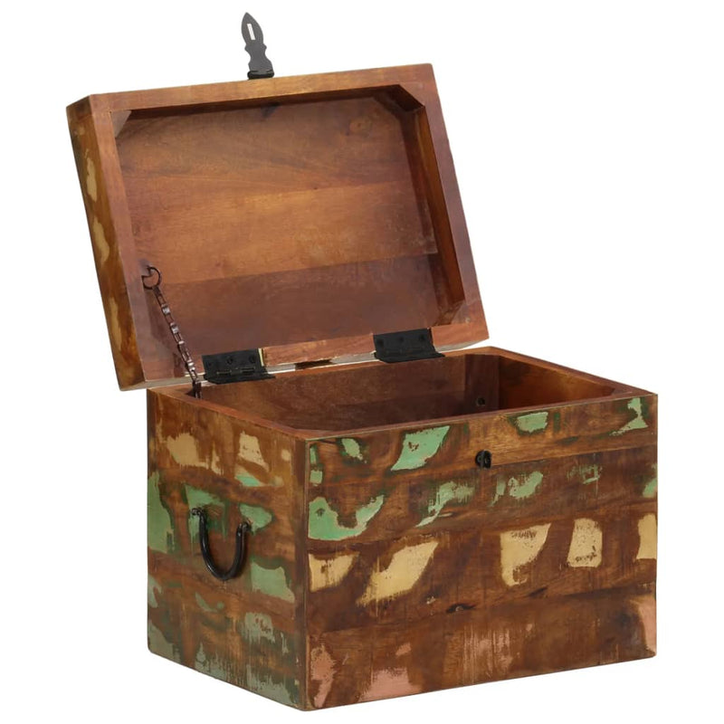 Reclaimed Storage Box Solid Wood