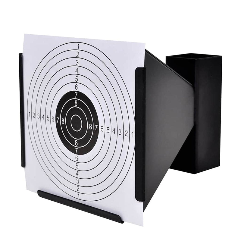 14 cm Funnel Target Holder Pellet Trap + 100 Paper Targets