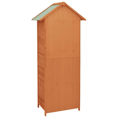 Garden Storage Cabinet Brown 42.5x64x190 cm