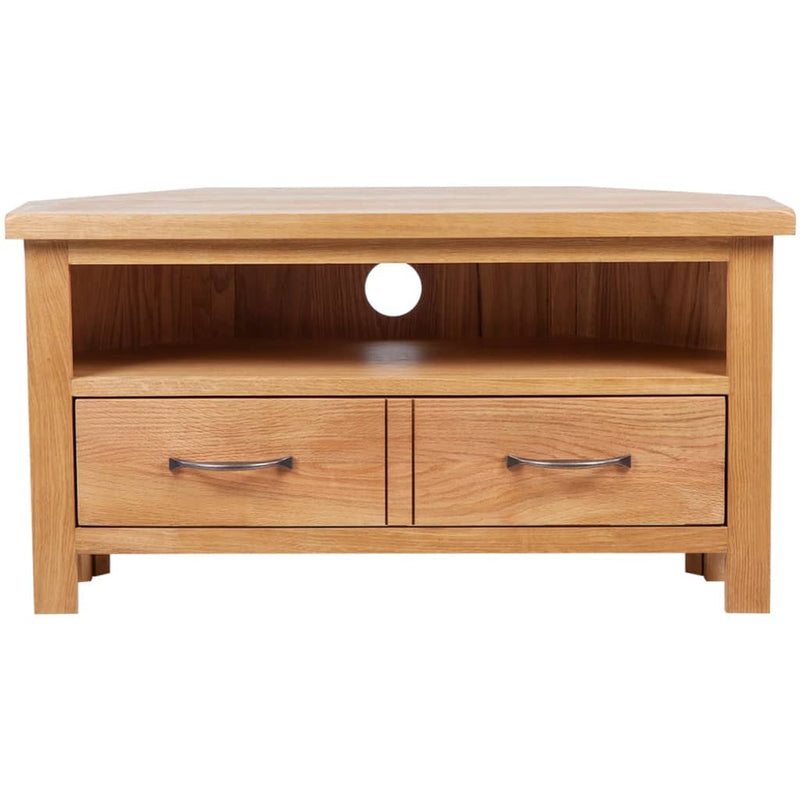 TV Cabinet with Drawer 88 x 42 x 46 cm Solid Oak Wood