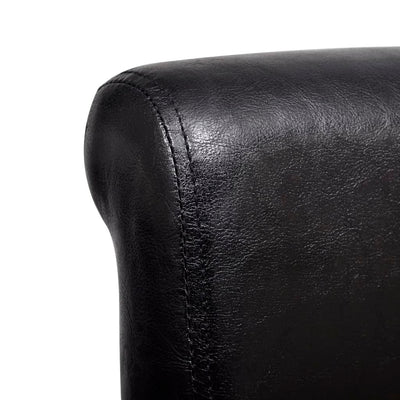 Dining Chairs 4 pcs Black Faux Leather