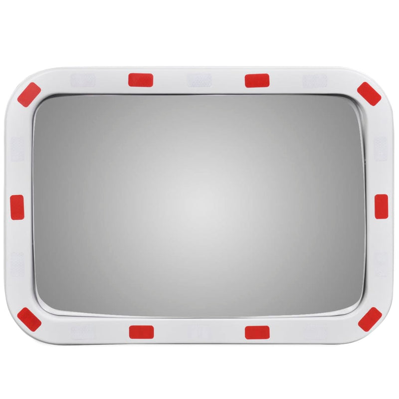 Convex Traffic Mirror Rectangle 40 x 60 cm with Reflectors