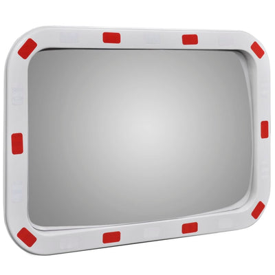 Convex Traffic Mirror Rectangle 40 x 60 cm with Reflectors