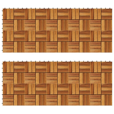 Decking Tiles 30 x 30 cm Acacia Set of 20