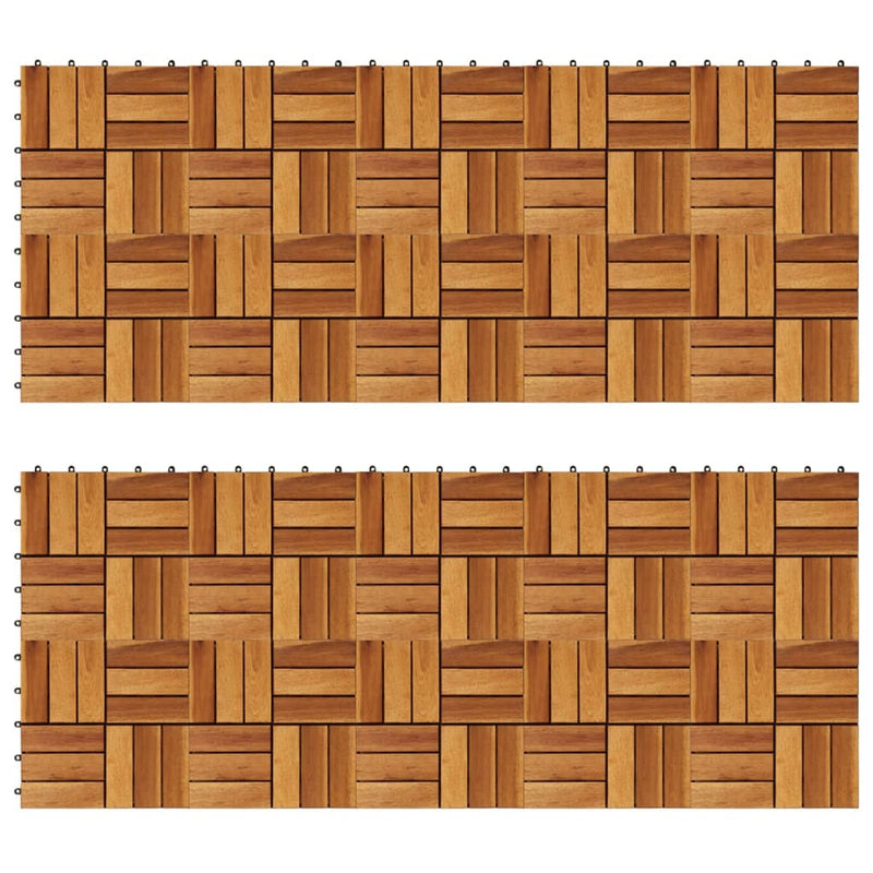 Decking Tiles 30 x 30 cm Acacia Set of 20