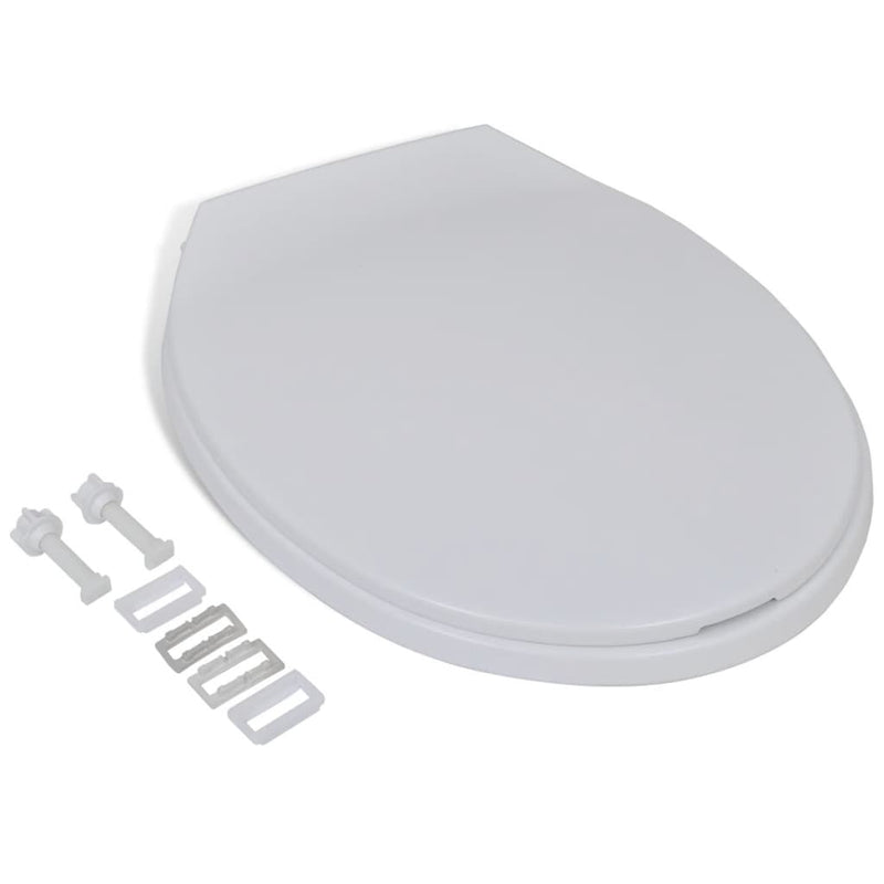 Soft-close Toilet Seat White Oval