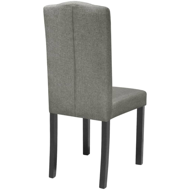 Dining Chairs 2 pcs Grey Fabric