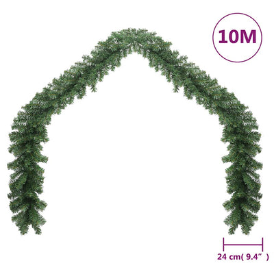 Christmas Garland with LED Lights 10 m