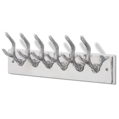 Aluminium Wardrobe Hook Coat Rack Hat/Tie Hanger Silver