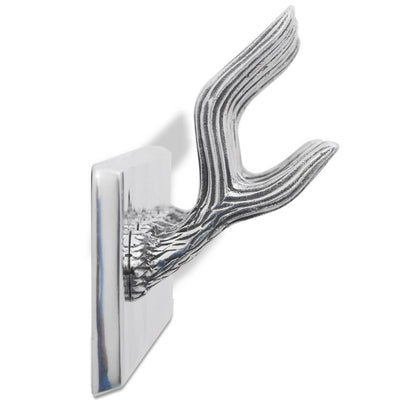 Aluminium Wardrobe Hook Coat Rack Hat/Tie Hanger Silver