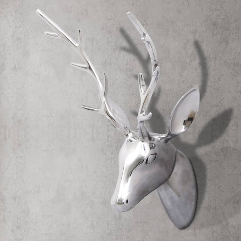 Wall Mounted Aluminium Deer&