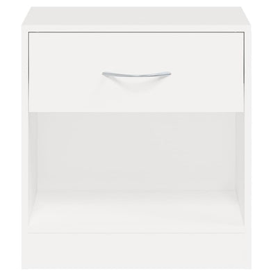 Nightstand 2 pcs with Drawer White