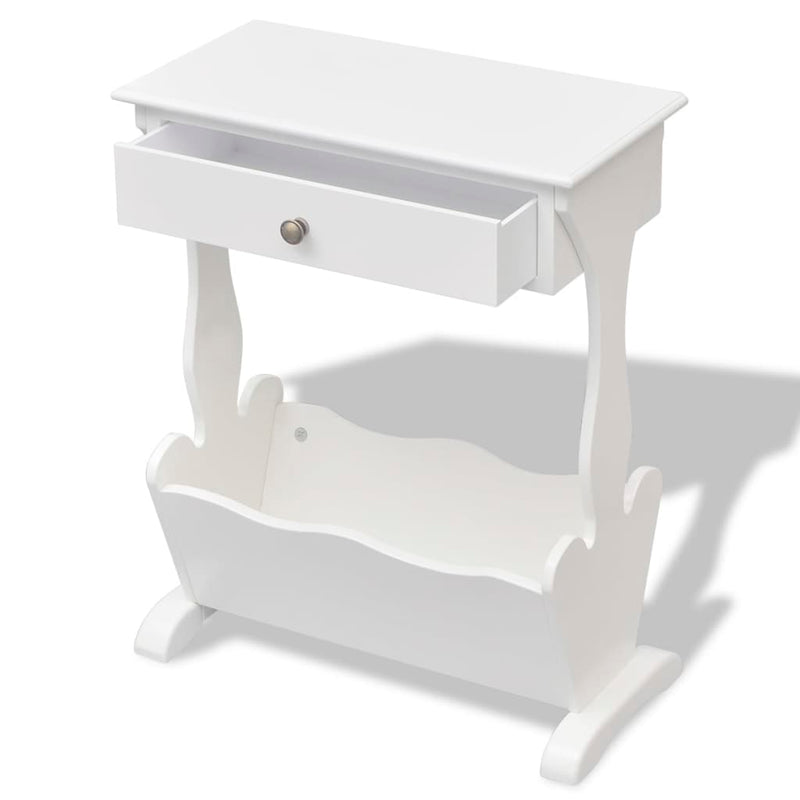 Magazine Rack "Melrose" White