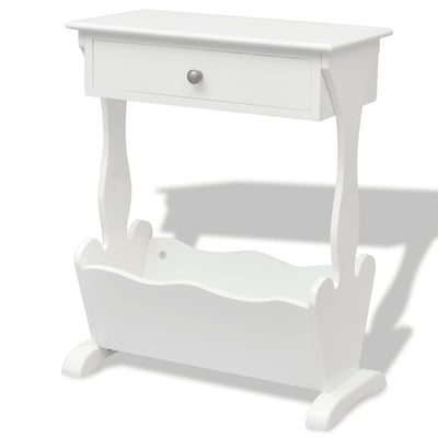 Magazine Rack "Melrose" White