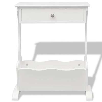 Magazine Rack "Melrose" White