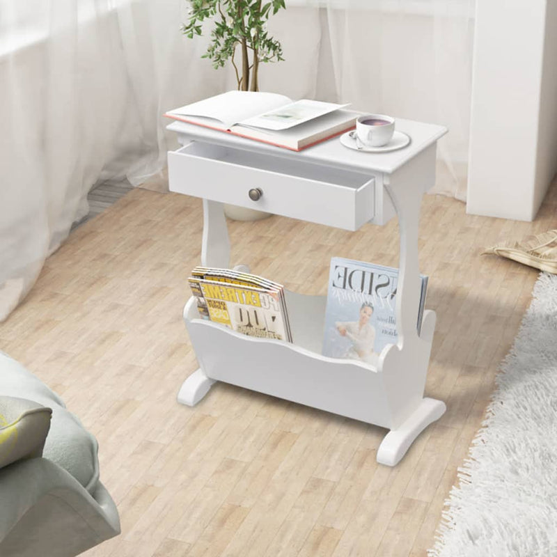 Magazine Rack "Melrose" White