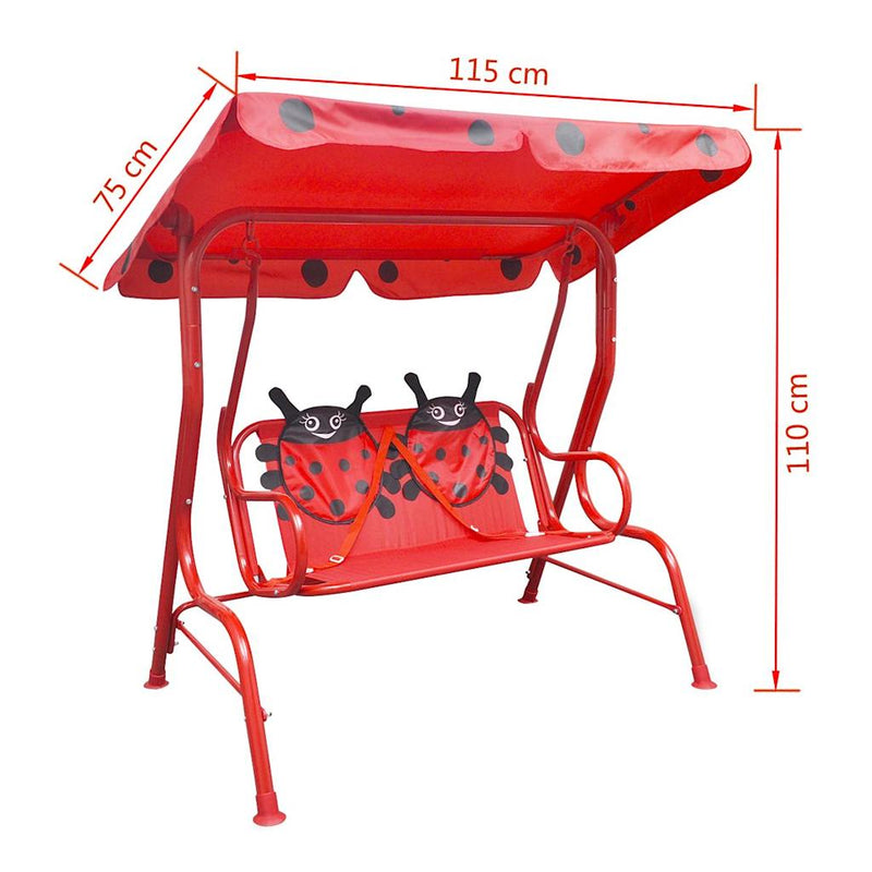 Kids Swing Seat Red