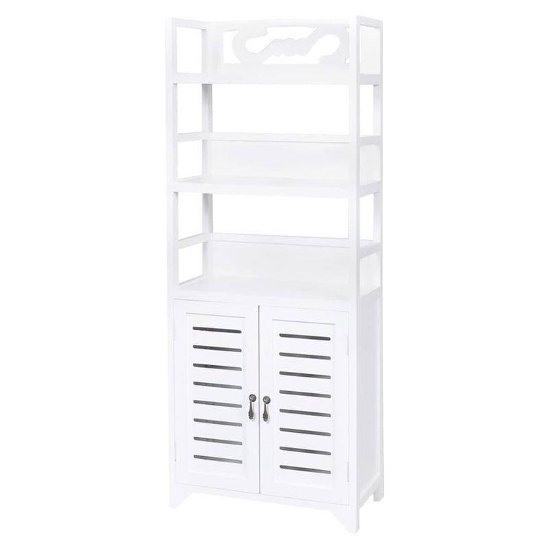 Bathroom Cabinet Albuquerque Wood White 46x24x117.5 cm